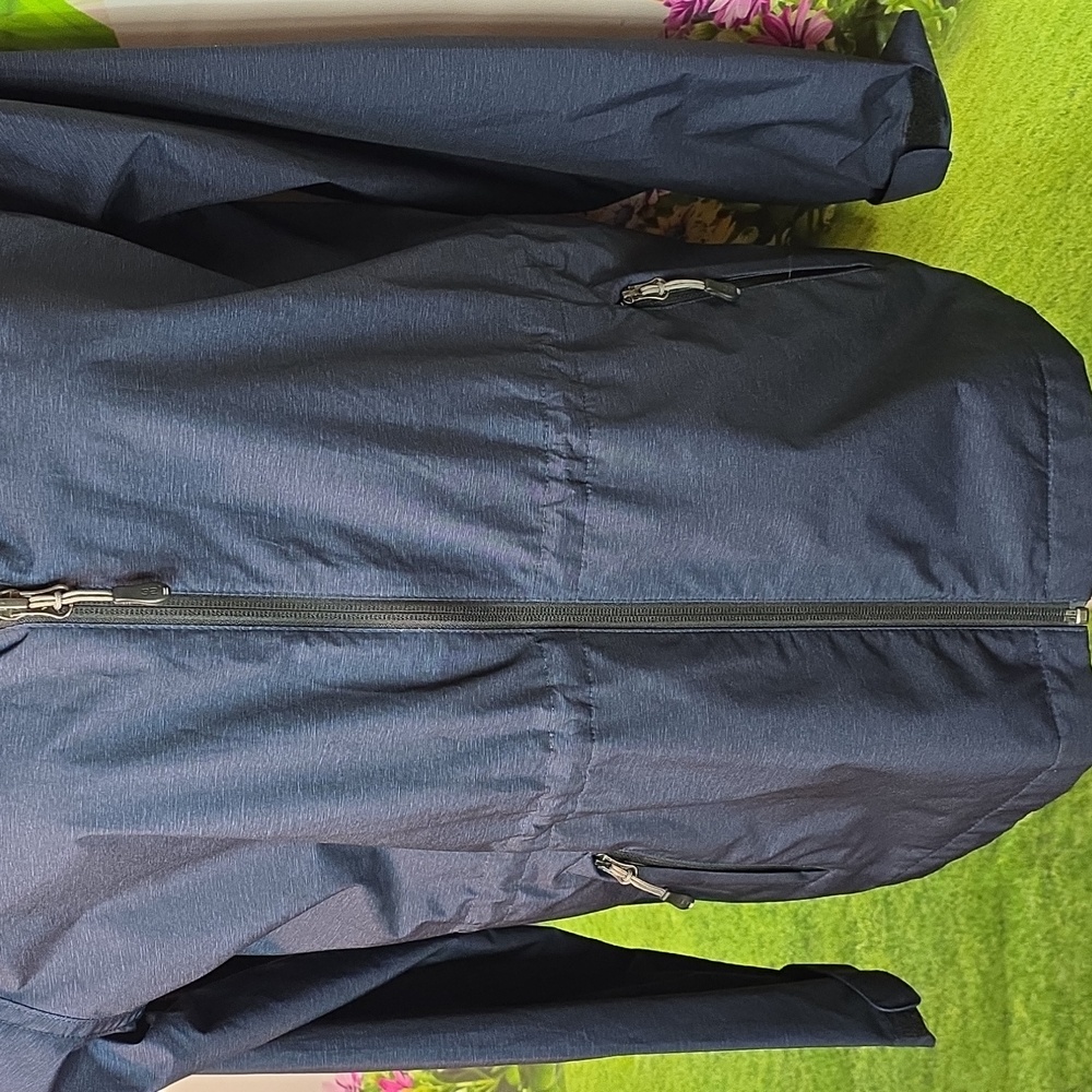 32 Degrees Cool Women's Dark Blue Hooded Spring Jacket In Small - Picture 3 of 9